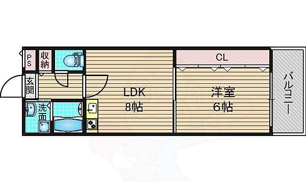 ルモン中津 ｜大阪府大阪市北区中津１丁目(賃貸マンション1LDK・4階・37.00㎡)の写真 その2