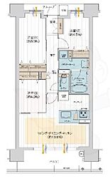 ハルモシティ 3LDKの間取図画像