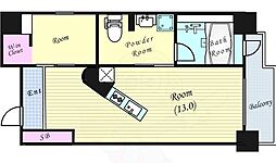 Bee-parQ扇町 1SKの間取図画像