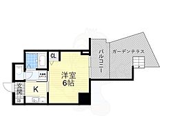 エステムコート梅田リトリーヴ 1Kの間取図画像
