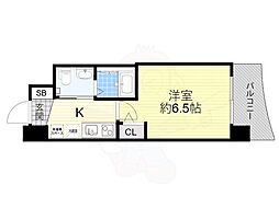 セレニテ福島プリエ 1Kの間取図画像