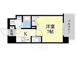 BPRレジデンス福島 1Kの間取図画像