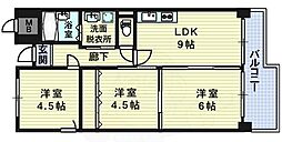 パレット 3LDKの間取図画像
