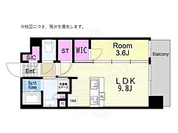 グランプレリス野田ORVENA 1LDKの間取図画像