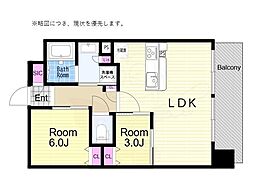 グランプレリス野田ORVENA 2LDKの間取図画像