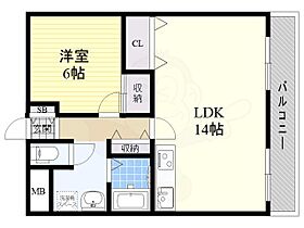 大阪府大阪市住吉区我孫子東２丁目（賃貸マンション1LDK・6階・53.00㎡） その2