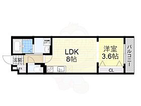 大阪府大阪市東住吉区矢田４丁目（賃貸アパート1LDK・2階・30.27㎡） その2