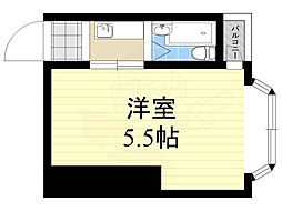沢之町マンション ワンルームの間取図画像