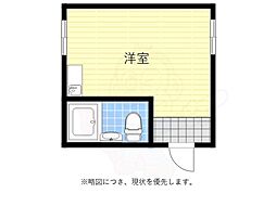 シングルハイツ ワンルームの間取図画像