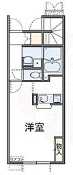 レオネクストヴィヴァンタ ワンルームの間取図画像