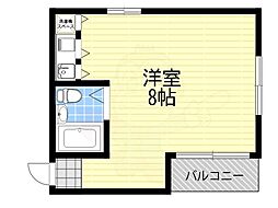 ルーブルオガワ ワンルームの間取図画像