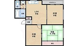 ドムール帝塚山南 3LDKの間取図画像