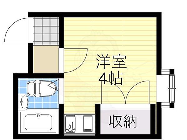 グレース帝塚山 ｜大阪府大阪市住吉区万代３丁目(賃貸マンション1R・2階・13.26㎡)の写真 その2