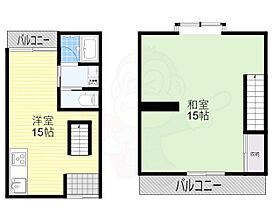 大阪府大阪市住吉区遠里小野７丁目（賃貸一戸建1LDK・2階・61.80㎡） その2