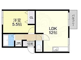 大阪府大阪市住吉区苅田５丁目（賃貸アパート1LDK・2階・40.00㎡） その2