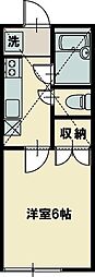 志幸47ローレンス 1Kの間取図画像
