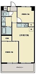 志幸75マンダリン和光 2LDKの間取図画像