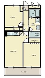 志幸42シャンソン 2LDKの間取図画像