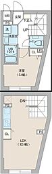 クリオ ラモード目黒洗足 1LDKの間取図画像