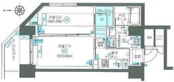 フェニックス品川小山 2Kの間取図画像