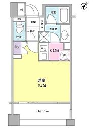 アルス恵比寿メイクス 1Kの間取図画像