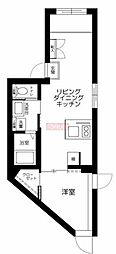 グランメゾン目黒 1LDKの間取図画像