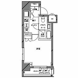 セジョリ目黒 1Kの間取図画像