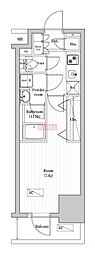 オーパスレジデンス武蔵小山 1Kの間取図画像