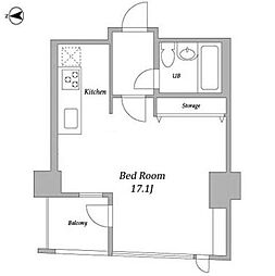 プライムスクエアシティ ワンルームの間取図画像