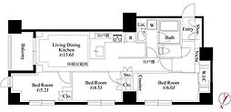 343RESIDENCEMEGURO2 3LDKの間取図画像
