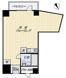 ソフトタウン赤坂 ワンルームの間取図画像