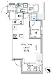 渋谷区東3丁目マンション 1LDKの間取図画像