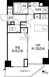麻布十番レジデンス 1LDKの間取図画像