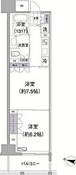 アビティ目黒 2Kの間取図画像