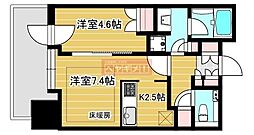 大崎ステーションレジデンス 1LDKの間取図画像