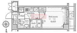 ガラ・シティ大崎 1Kの間取図画像