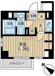 ユニフォート目黒中町 1Kの間取図画像