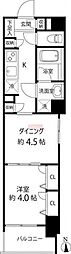 デュオステージ白金高輪 1DKの間取図画像