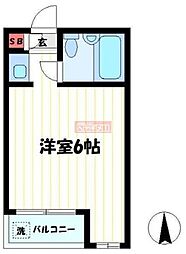 ハイシティ笹塚 ワンルームの間取図画像
