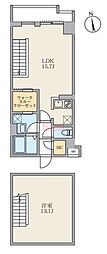 S-RESIDENCE駒場東大前 1LDKの間取図画像