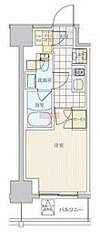 リビオメゾン戸越銀座 1Kの間取図画像