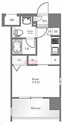 SYNEX赤塚駅前 1Kの間取図画像