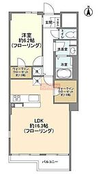 マンション雅叙苑1号館 1LDKの間取図画像