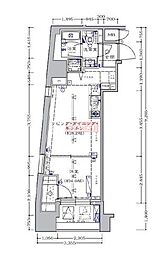 日神デュオステージ笹塚西館 1DKの間取図画像