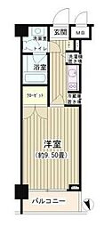 ノナプレイス渋谷富ヶ谷 1Kの間取図画像
