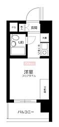 スカイコート明大前2 ワンルームの間取図画像