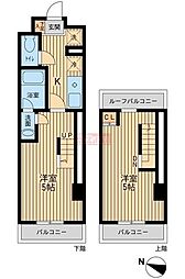 ユニフォート目黒中町 2Kの間取図画像