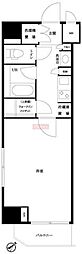 ルーブル浜松町 1Kの間取図画像