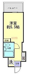 TOP明大前No.3 ワンルームの間取図画像