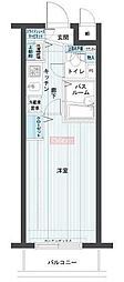 トーシンフェニックス五反田 1Kの間取図画像